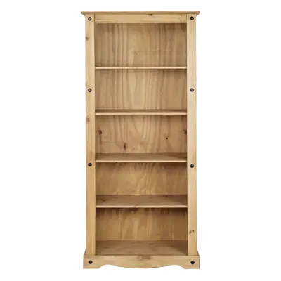 Corona Bookcase Tall Pine Large Mexican Solid Wood