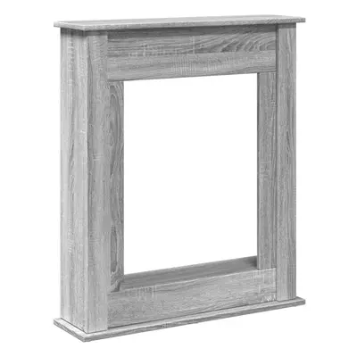 (grey sonoma) vidaXL Fireplace Surround Fire Surround Frame Engineered Wood