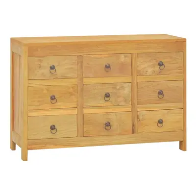 vidaXL Solid Wood Teak Chest of Drawers Wooden Sideboard Storage Side Cabinet