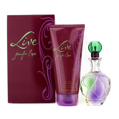 J Lo Live Pcs Set: 3.4 Edt Sp + 6.7 Body Lotion