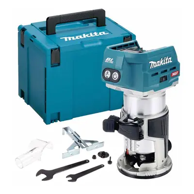 Makita RT001GZ20 40V Cordless Brushless Laminate Router Trimmer + Plunge Base