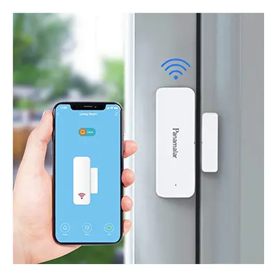 Door Window Sensor Wifi Door Alarm System, Detects Opened and Closed Front Back Garage Door, Sen