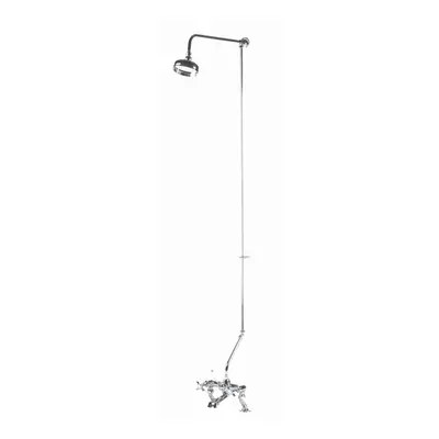 Rigid Riser Kit with Swivel Spout - Chrome