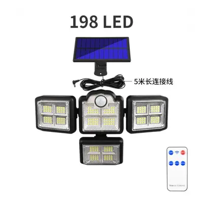 (198led separate) Leds Outdoor Solar Lights Motion Sensor Powerful Led Lamp Spotlight Sunlight E