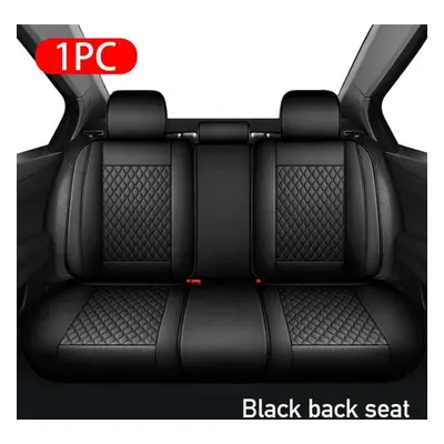 (black, 1pc rear front) Seametal All-inclusive Car Seat Covers Luxury Leather Car Seat Cover Cus