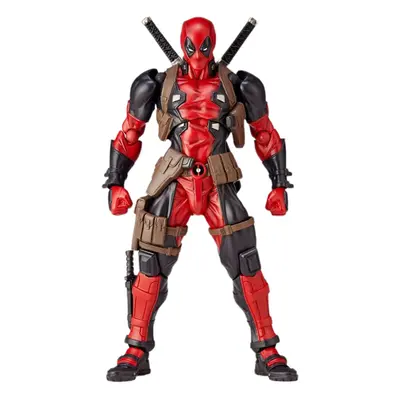 Deadpool Action Figure Removable Replaceable Face Anime Toy Desktop Decor Gifts