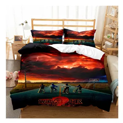 (Pattern 18, King) Stranger Things Bedding Printed Duvet Cover Set UK