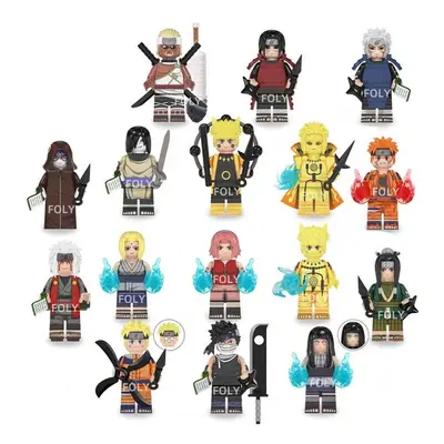 16PCS Naruto Minifigures Fit Lego