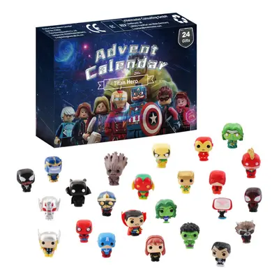 24Pcs The Avenger Christmas Countdown Advent Calendar Blind Box Xmas Kids Gifts