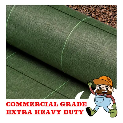 (1m x 50m) Premium 130gms Commercial Grade Weed Control Membrane Super Heavy Duty Garden Landsca