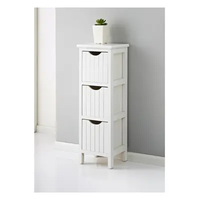 Maine Drawer Chest Fully Assembled Unit Great Home Interior Choice For Your Bathroom.- White