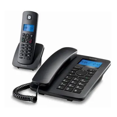 Landline Telephone Motorola C4201 Combo DECT (2 pcs) Black