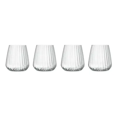 Luigi Bormioli Optica Stemless Glasses Set - Dishwasher Safe, ml - Pack of