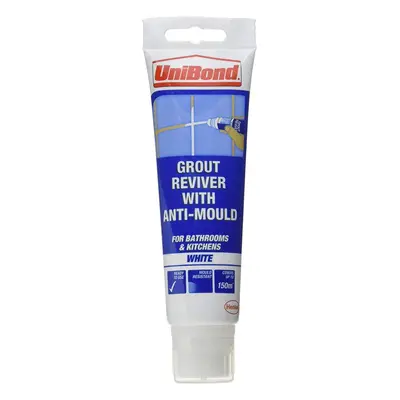 2 X Anti-Mould Grout Reviver for Floors and Walls Tube and Sponge - 125ml, White