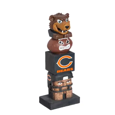 Team Sports America NFL Tiki Totems Inches Chicago Bears