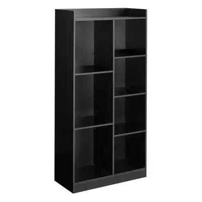 (Black, Tall) Wooden Bookcases | Tall or Wide Storage Rack Units