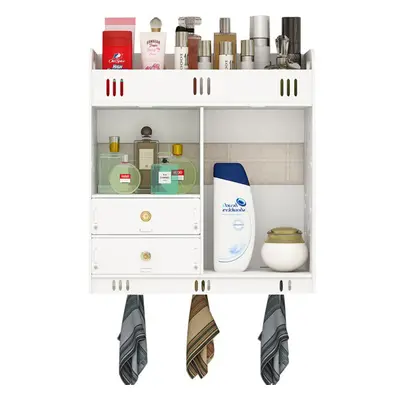 (Type B) Bathroom Wall Mounted Storage Rack Towels Shower Gel Shampoo Organizer Home Office Livi