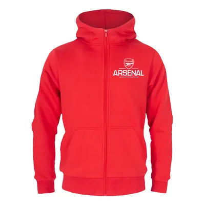 (Red, Years) Arsenal FC Boys Hoody Zip Fleece Kids OFFICIAL Football Gift