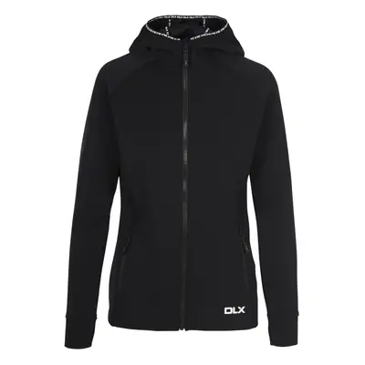 (16, Black) DLX Womens Hoodie Full Zip Zip Pockets Anais