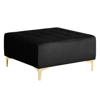 Ottoman ABERDEEN Velvet Black