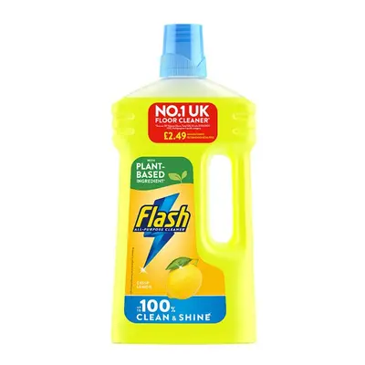 Flash Multipurpose Floor Liquid Cleaner Crisp Lemon 950ML (Case of x 950ml)