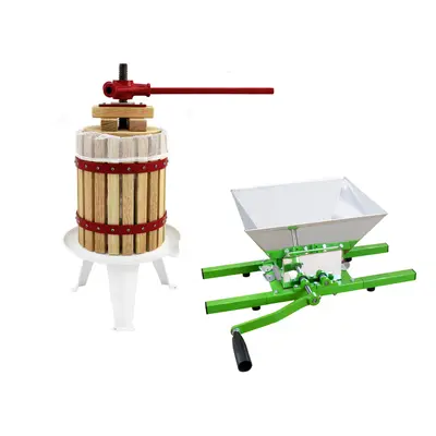 (12 Litre Fruit Press & Litre Fruit Crusher) KuKoo Manual Apple Fruit Press & Crusher