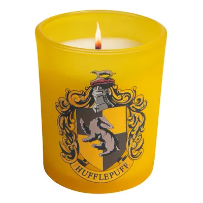 Harry Potter Hufflepuff Candle Large oz Honey & Almond Scented Soy and Coco Wax in Glass Votive 