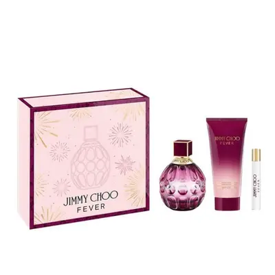 Gift Set Fever By Jimmy Choo 3pc 3.4 oz. Eau de Parfum Women