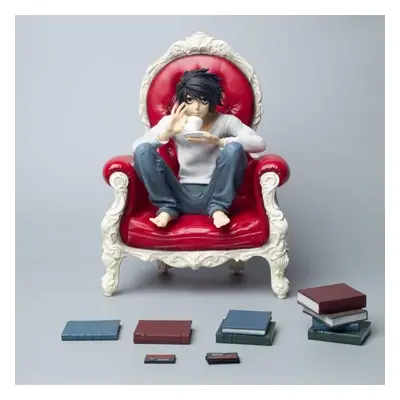 (No Retail Box) Gk Death Note Lawliet Anime Figure Coffee Watari & Action Figure Light Yagami Fi