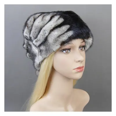 (gray,coffee, Adjustable) Fashion Hot Whole Genuine Mink Fur Hats Female Winter With Mink Fur Po