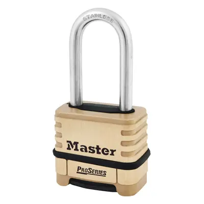 Master Lock 1175LHSS ProSeries Set Your Own Combination Lock 2-1/4"" Wide Brass