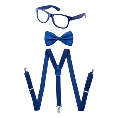 Dress Up America Neon Suspender Bow-tie Sunglasses Accessory Set