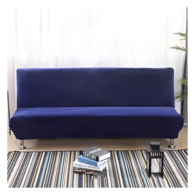 (navy, Size) Plush Sofa Bed Cover Solid All -inclusive Slipcover For Sofa Bed Without Armrest Co