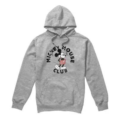 (M, Sport Heather) Disney Mens Mickey Mouse Club Hoodie