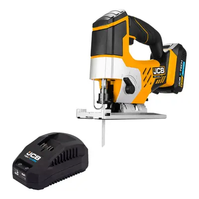 JCB 18V Cordless Jigsaw 3Ah Li-Ion Battery & Charger, degrees Cutting Positions | 21-18JS-3CXB