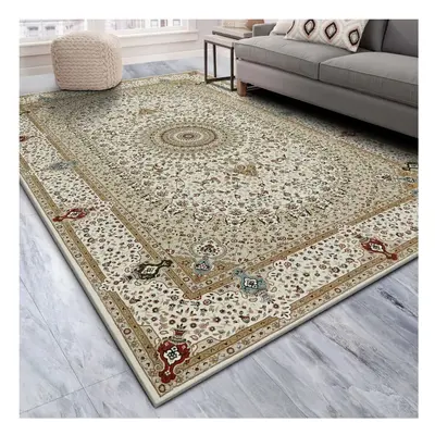 (Willow Beige, X cm-Bedroom Rug) Extra Large Rugs Traditional Carpets for Living Room Bedroom