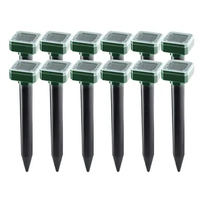 12 Packs Outdoor Solar Ultrasonic Vibration Repeller Snake Repeller Mole Repeller for Lawn Garde