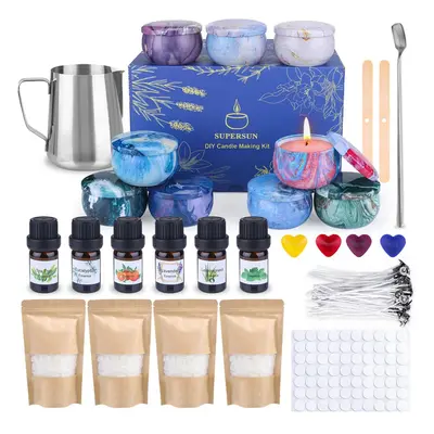 Candle Making Kit, Wax Melt Making Kit, Make Your Own Scented Candles, 480g Beeswax Pellets, Can