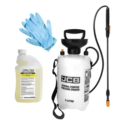 Weedblast RootKill Glyphosate 360g/L Weedkiller 1L JCB Sprayer 5L