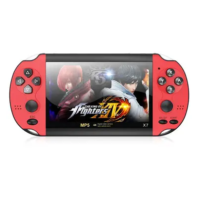 Handheld PSP X7 Game Console Player Portable 4.3 inch Red