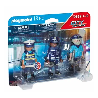 Playmobil City Action Police Figure Set Playset Is Complete With Accessories For Ages Years+