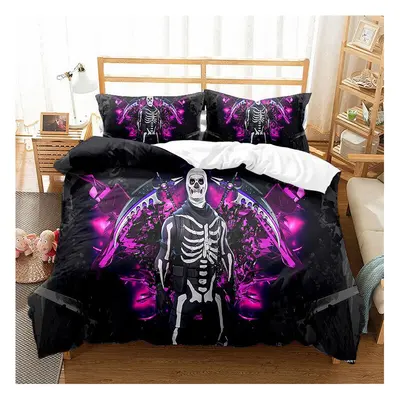 (Pattern 01, Double) Fortnite Bedding Single Double Duvet Cover UK