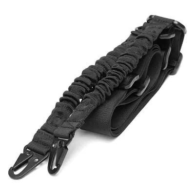 (Black) EDC Point Sling Multi-Use Two Point Gun Sling String Clip Sling CS Tactics Gadget 2.16m