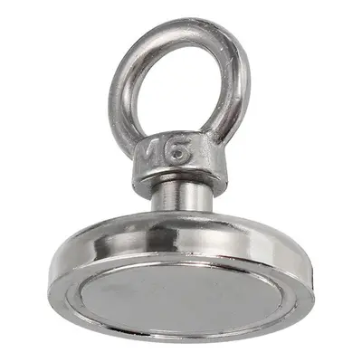 42mm 68kg Neodymium Recovery Magnet Metal Detector Eyebolt Circular Ring Magnet