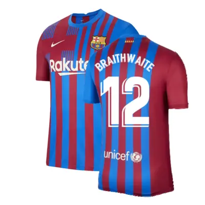 (L) Barcelona Home Shirt (BRAITHWAITE 12)