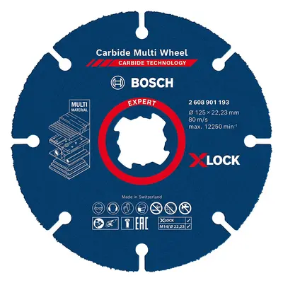 Bosch Professional 1x Expert Carbide Multi Wheel X-LOCK Cutting Disc (for Hardwood, Ã mm, Acces