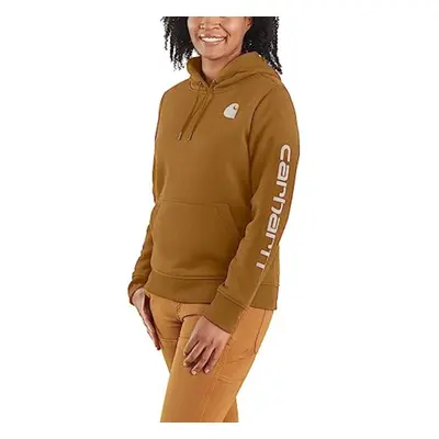 Carhartt Women's Relaxed Fit Midweight Logo Sleeve Graphic Sweatshirt Also Available in Plus Siz