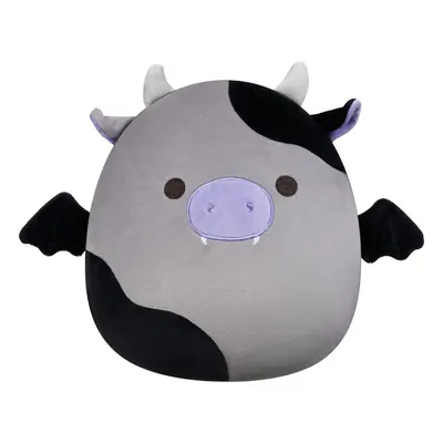 Squishmallows Original 12-Inch Bridgette Grey and Black Cow Bat - Official Jazwares Plush (Mediu