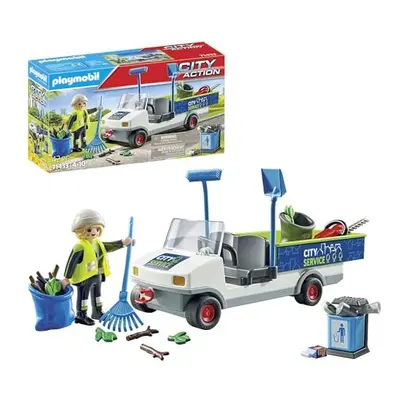 71433 City Life Street Cleaning with E-Vehicle, City Cleaner Educational Toy, Imaginative Role-P