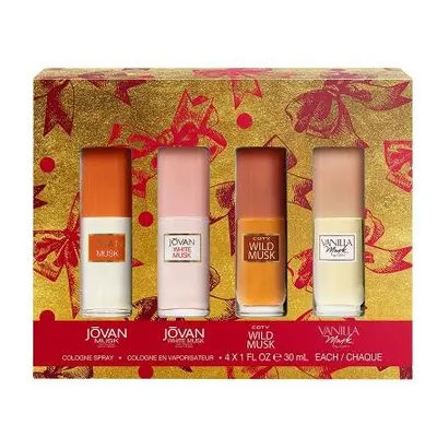 Jovan Pcs Set For Women: Musk Oz Sp + White Musk Oz Sp + Wild Musk Oz Sp + Vanilla Musk Oz Sp